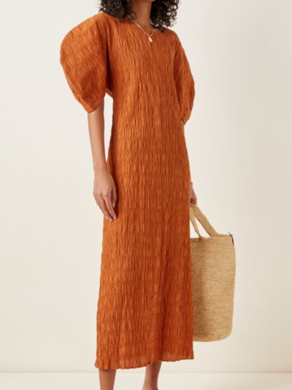 Mara Hoffman Aranza Dress Organic Cotton Midi Sz XS